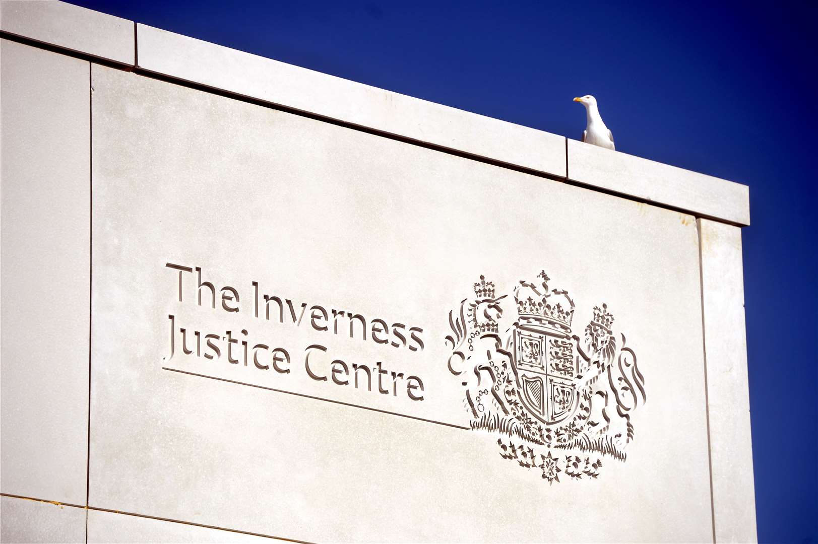 The Inverness Justice Centre locator..Sign is up on the new building on Longman Road...Inverness Justice Centre locator.Picture: SPP. Image No. ..