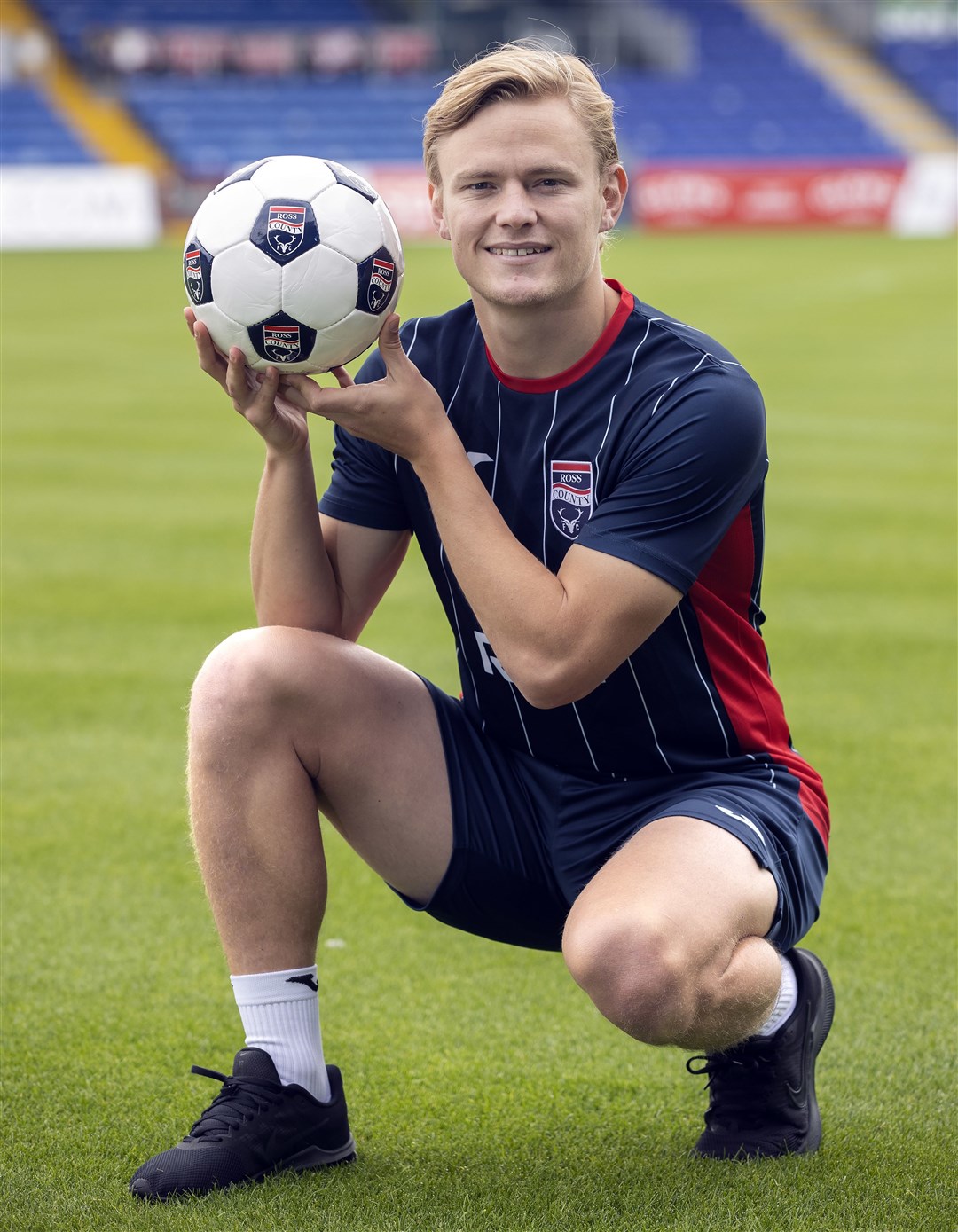 Picture - Ken Macpherson, Inverness. See story. Ross County new signing Alex Samuel pictured in Dingwall yesterday(Tues).