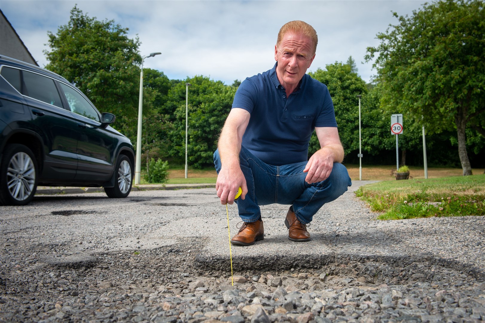 Allan McLeod's freedom of information request revealed almost £50,000 paid out in Ross and Cromarty for repairs to damage to vehicles caused by potholes. Picture: Callum Mackay