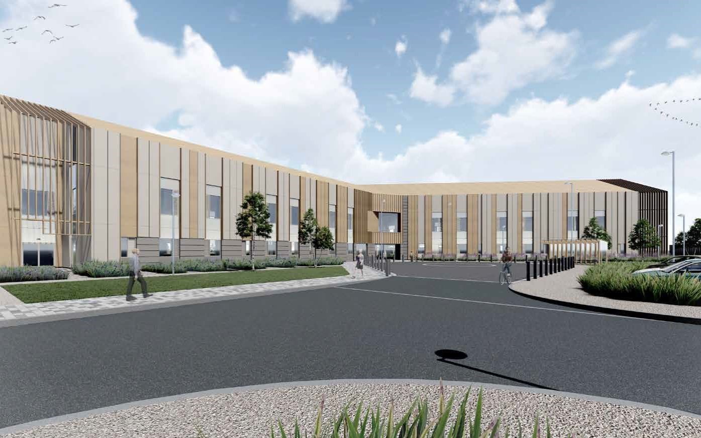 An artist's impression how the completed centre will look.