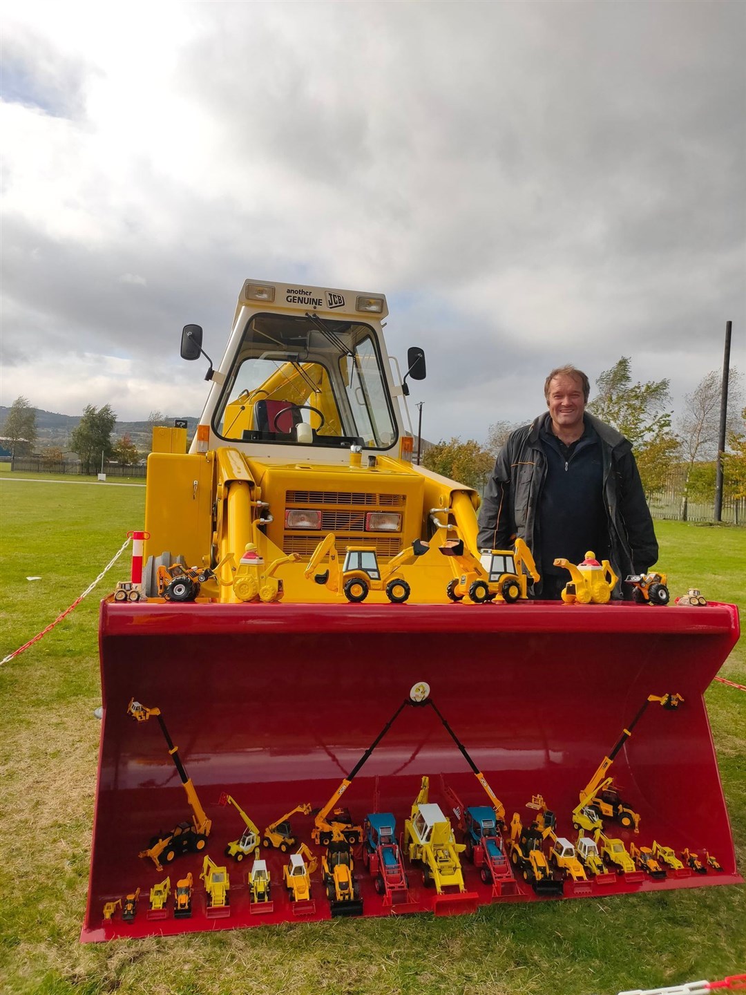 Gary Bain from Tore with his JCB.