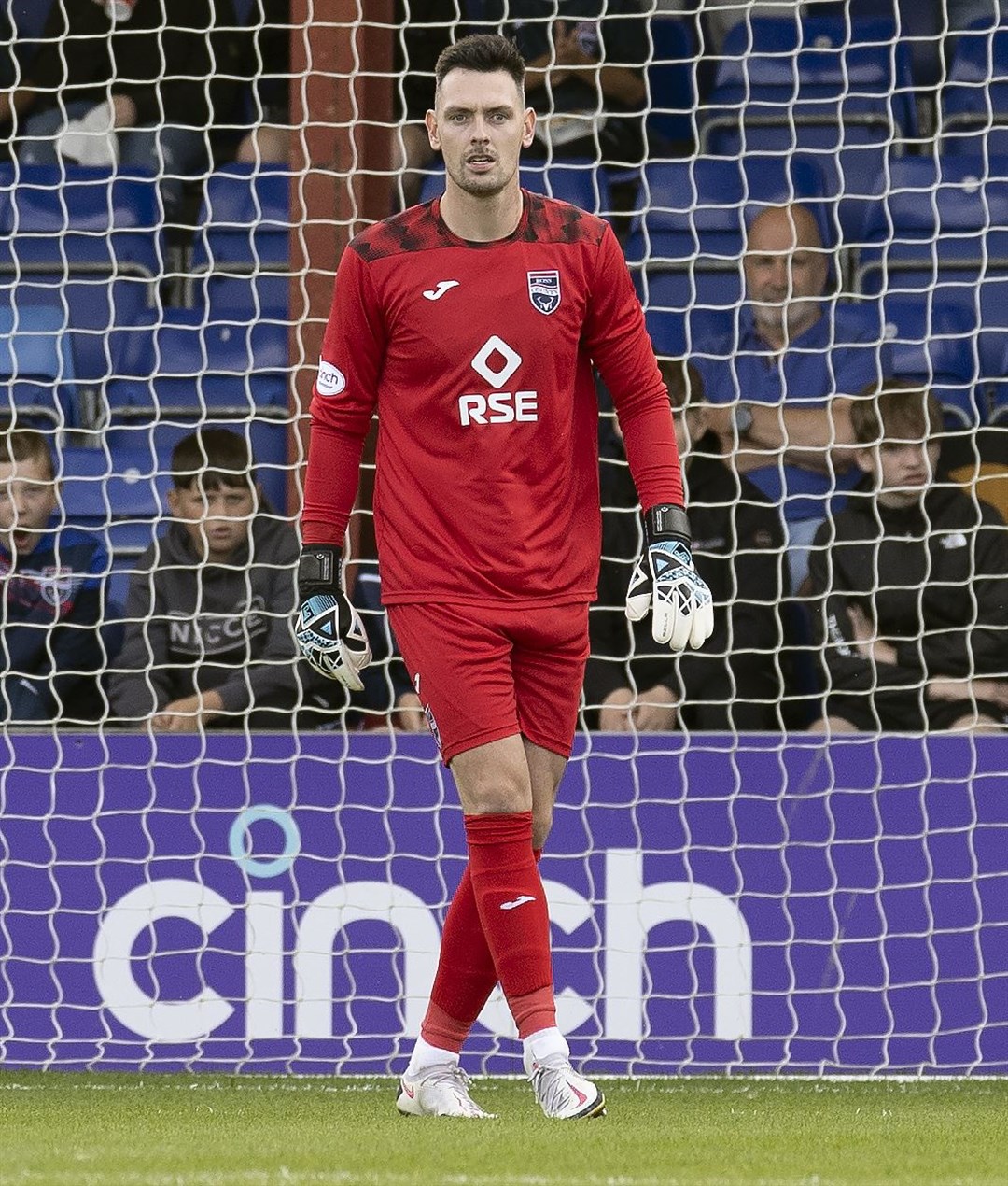 Ross County goalkeeper Ross Laidlaw was heavily worked.