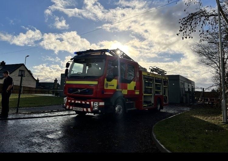 Duty called for the Invergordon firefighters. Picture: Invergordon Fire Station
