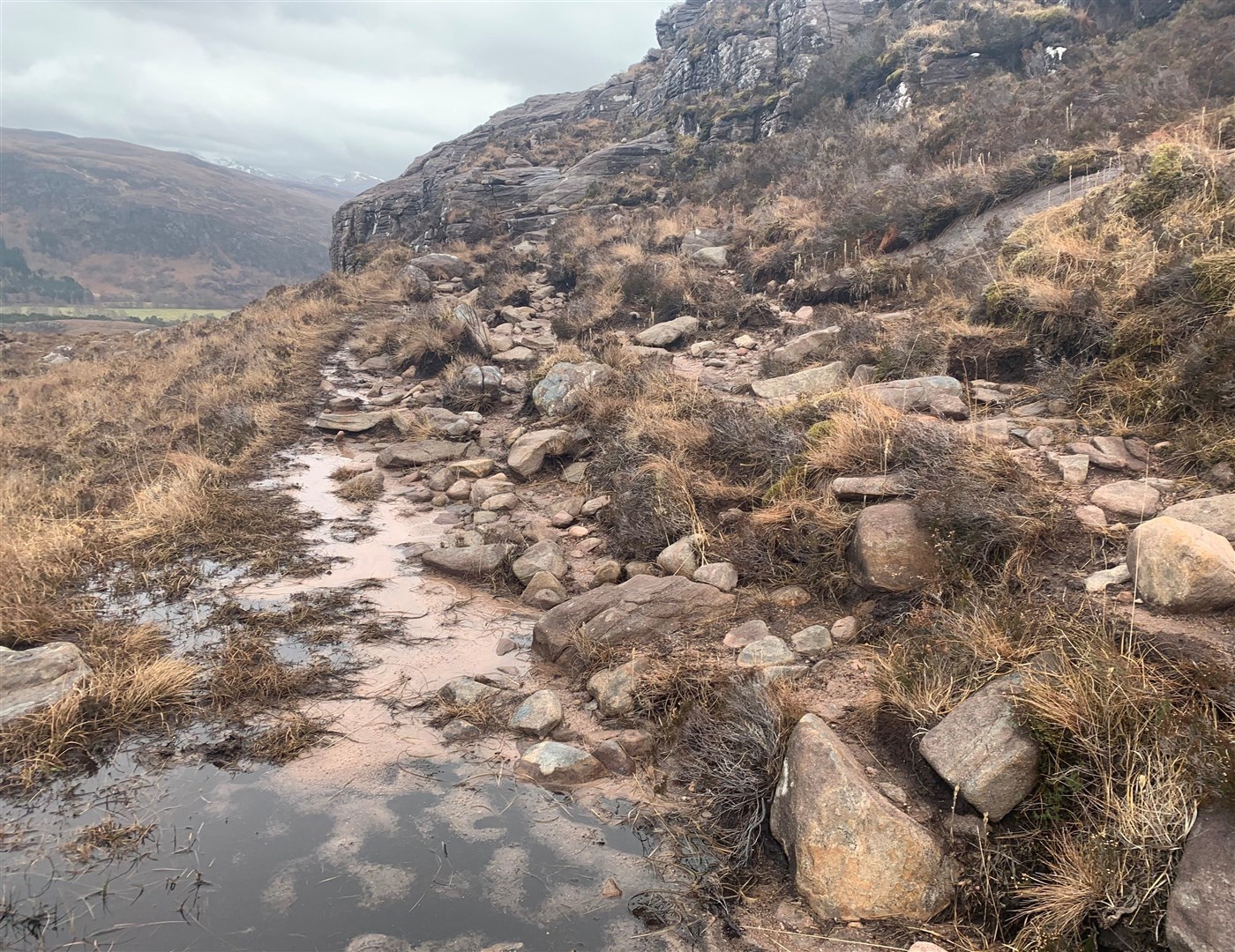 Path erosion is an ongoing problem on An Teallach. Picture: OATS