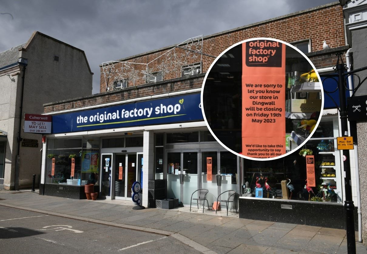 The Original Factory Shop in Dingwall has announced its closure date. Pictures: James Mackenzie