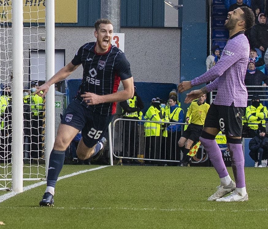 Jordan White has extended his stay at Ross County, signing a new two-year deal. Picture: Ken Macpherson