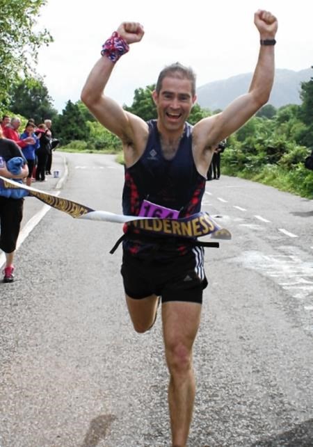 Tain's Ross Bannerman, a member of the Highland Hill Runners, winnning the 25-mile race last year.