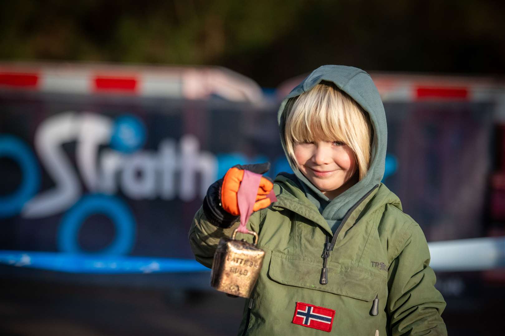 Strathpuffer 2024 24-hour endurance event. Innes Patrick, ready to cheer on the riders. Picture: Callum Mackay.