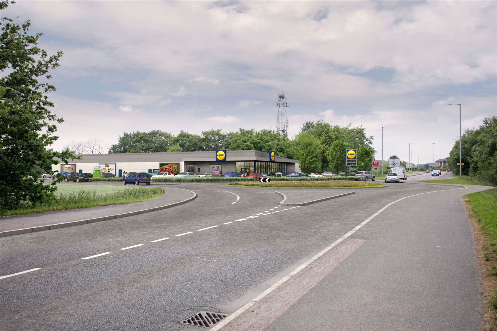 Lidl is carrying out a community consultation for plans to build a new supermarket near Inshes roundabout.