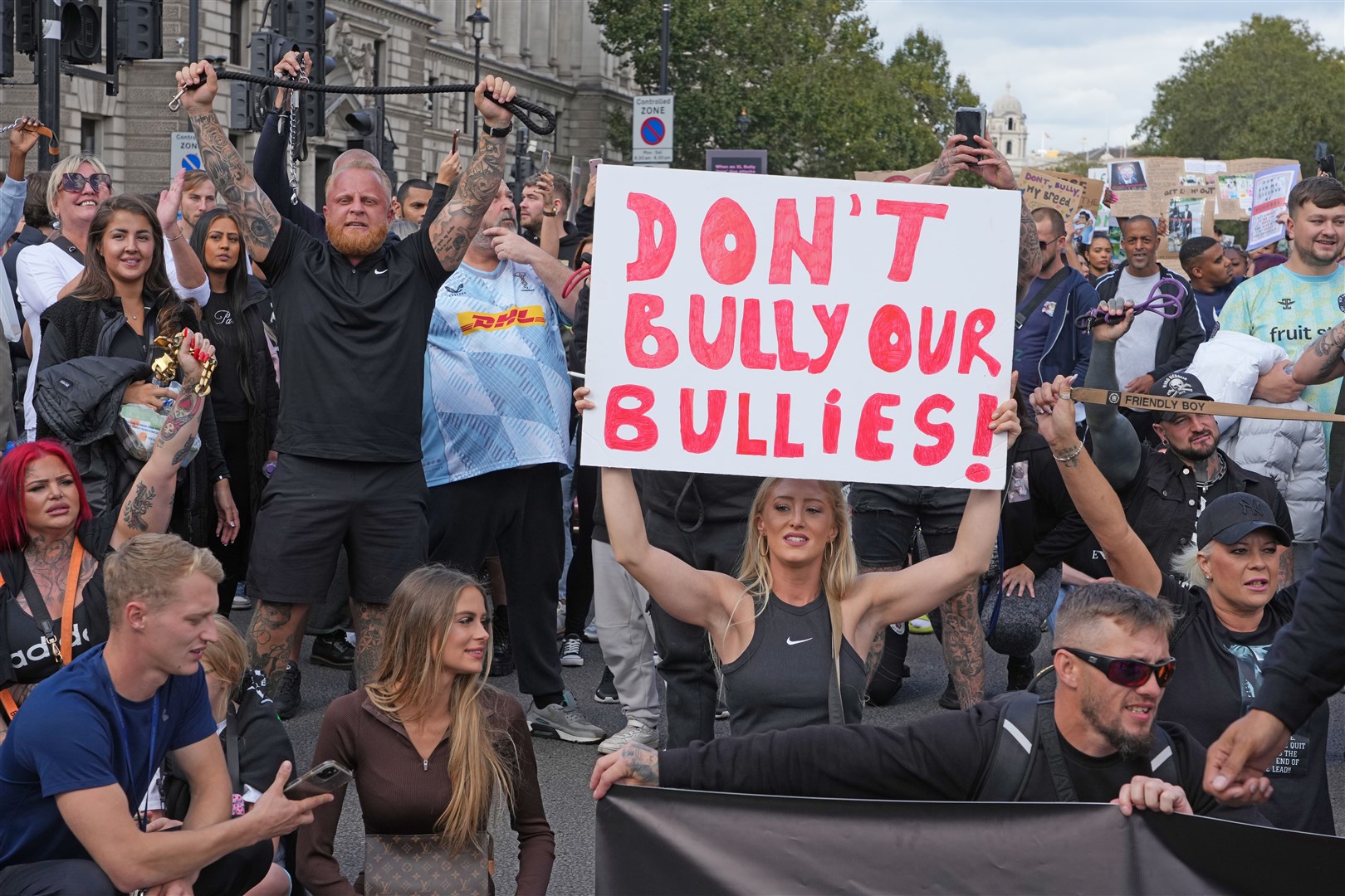 Protesters have previously objected to XL bully dogs being to the list of banned breeds (Jeff Moore/PA)