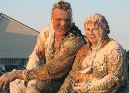Tom and Sinead see the funny side of their surprise 'blackening'