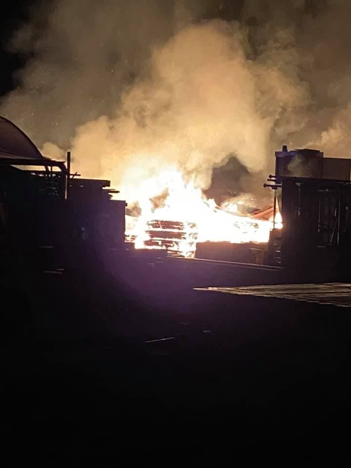 The fire at Fettes Sawmill Ltd.