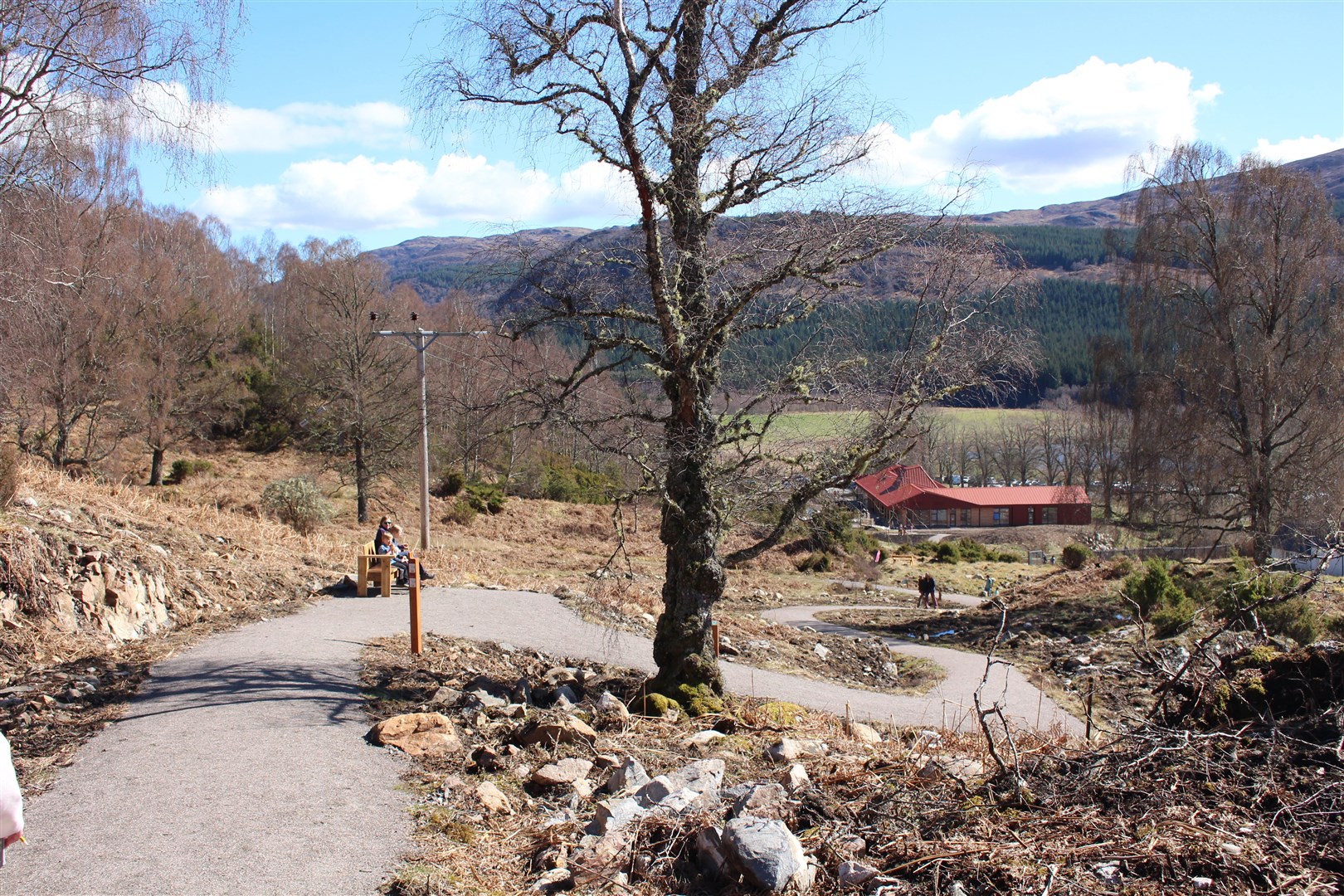 New paths have been developed as part of the Dundreggan Rewilding Centre, which opened this year.