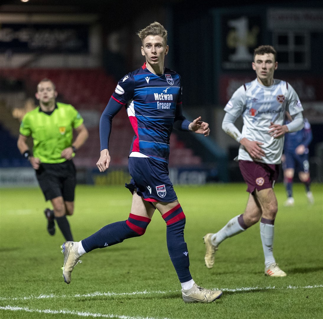 Ross County's Oli Shaw was delighted to pick up his first three points since signing for the club. Picture: Ken Macpherson