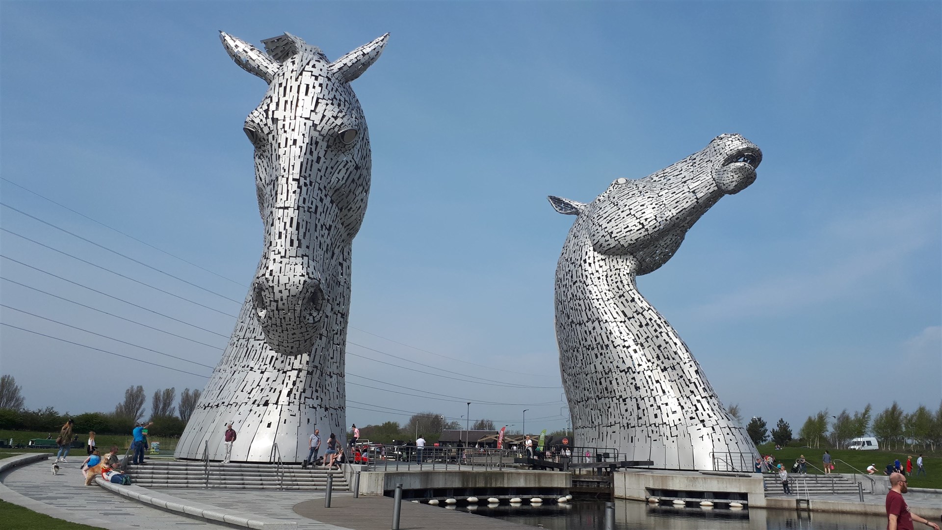 A walk to The Kelpies is something to look forward to. Picture: Hector Mackenzie
