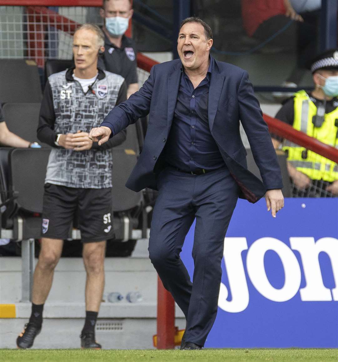 Ross County manager Malky Mackay during the 4-2 home defeat to Rangers
