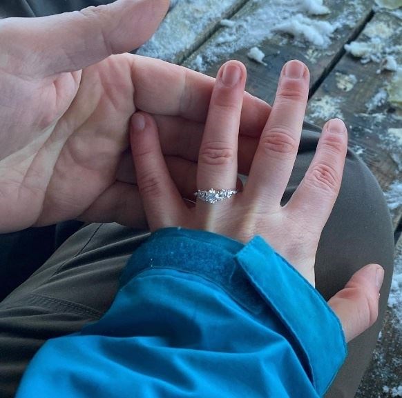 Miss Forbes has posted a photo of her engagement ring on Twitter.