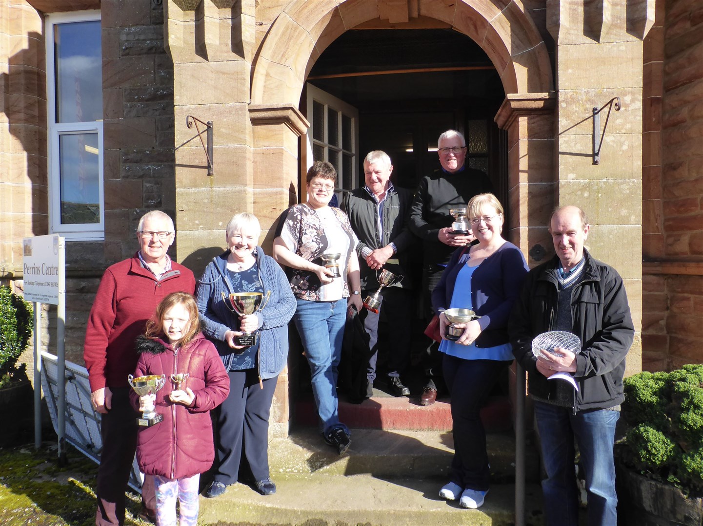 Prizewinners enjoy their moment in the sun after Alness Horticultural Society's annual Spring Bulb Show.