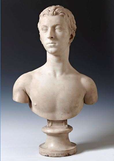 The marble bust of John Gordon, by Edmé Bouchardon.