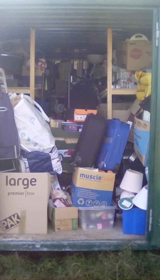 The storage unit has now been emptied and its contents prepared for sale.