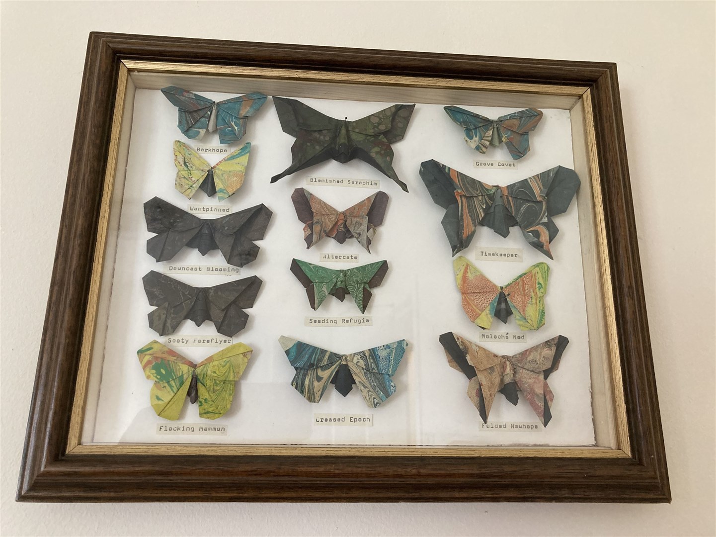 Sir Christopher Spink, an artist who created butterfly origami sculptures from his home in the Highlands.