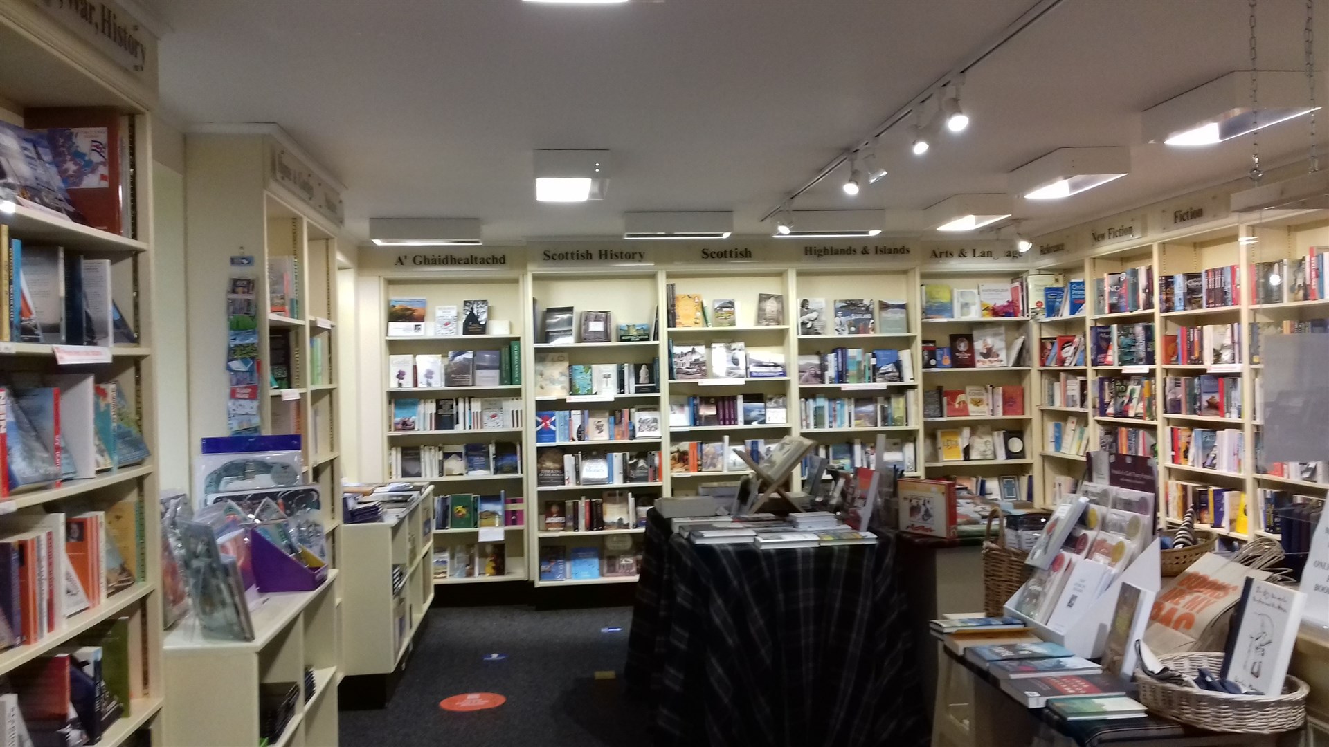 Inside Ullapool Bookshop.