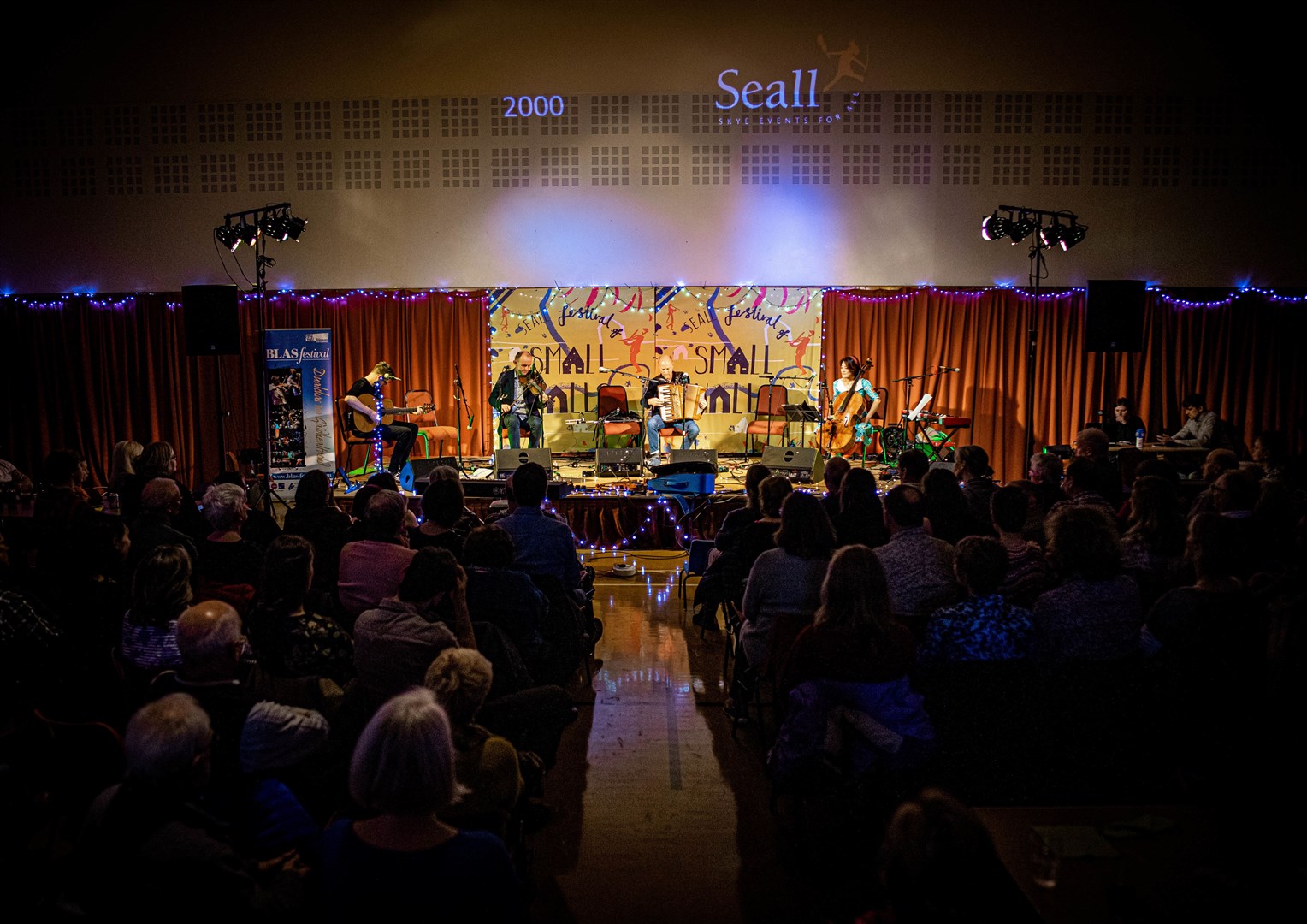 A performance in Kyleakin Hall on Skye.