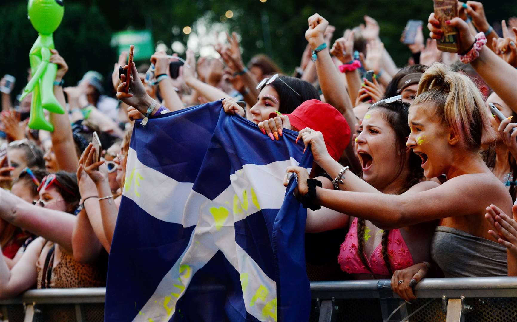Belladrum 2019. Crowds go wild for Lewis Capaldi. Picture: Gary Anthony. Image No.044555.