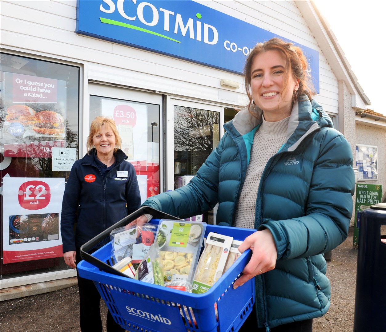 Becky Wilson (right) with Annette MacFarlane, of Scotmid which is supporting the community fridge initiative. Picture: Gary Anthony