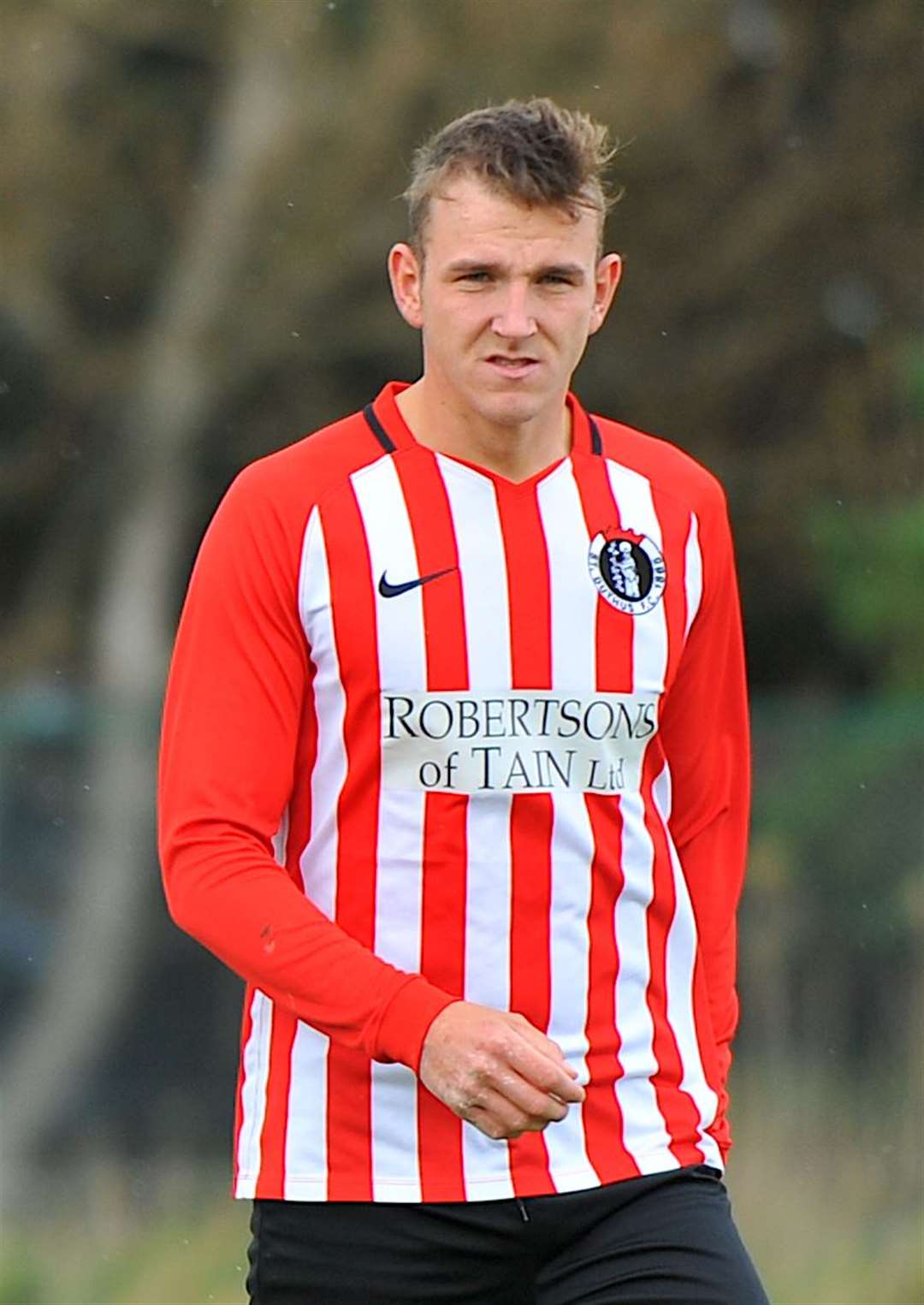 Mikey Rae scored for St Duthus in the 4-1 win. Picture: Graeme Webster