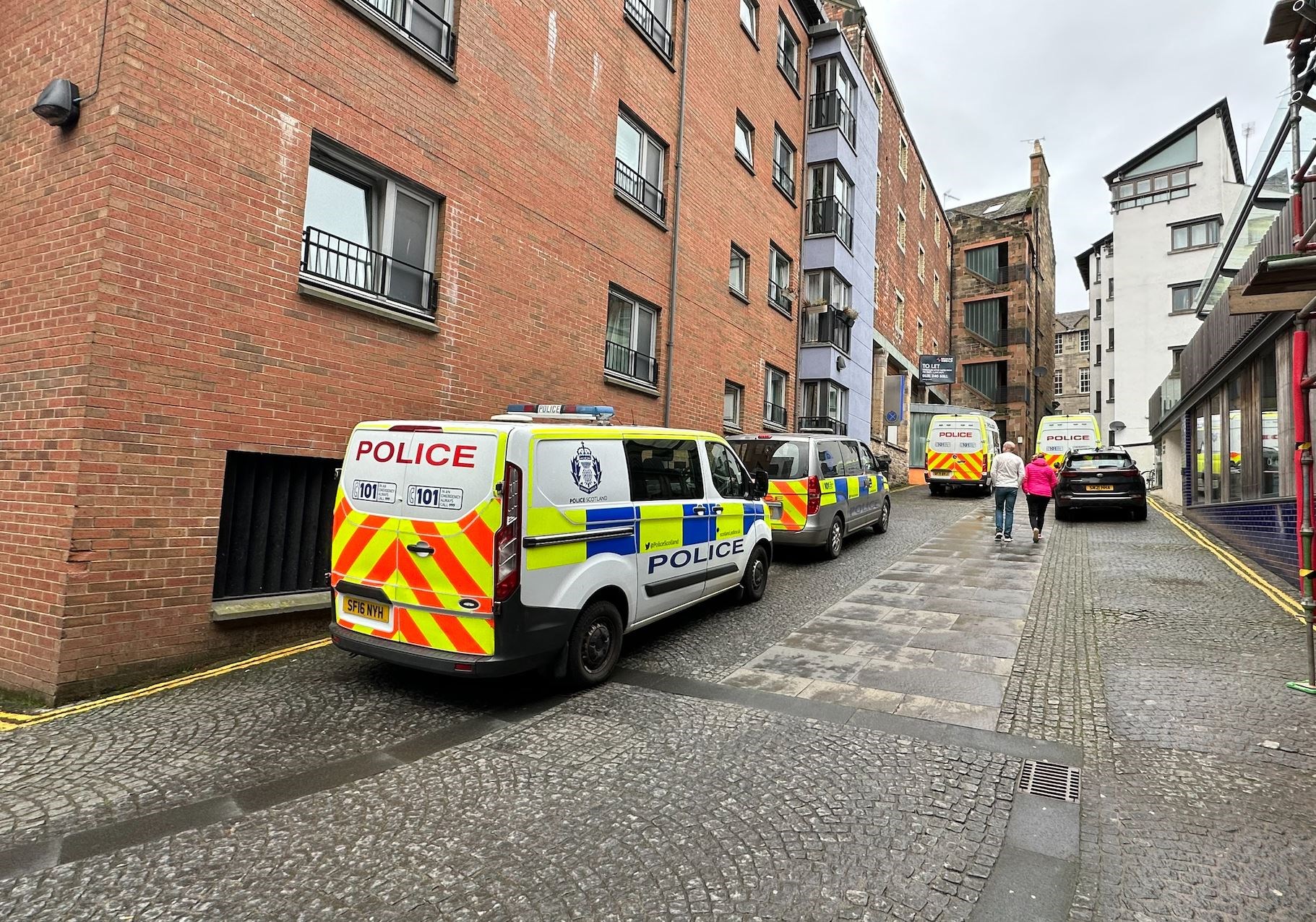 Police were seen at the SNP’s HQ in Edinburgh (Dan Barker/PA)