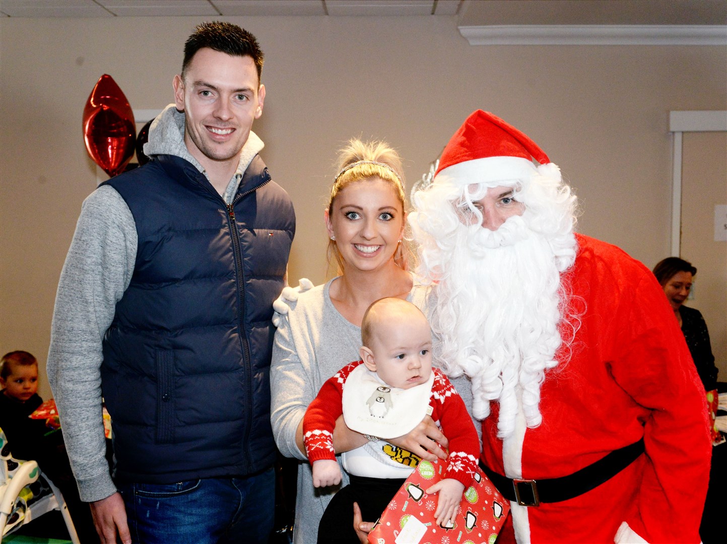 Ross County Brunch with Santa 2019..Ross Laidlaw and Santa get a photo with one of the guests..Picture: James MacKenzie..