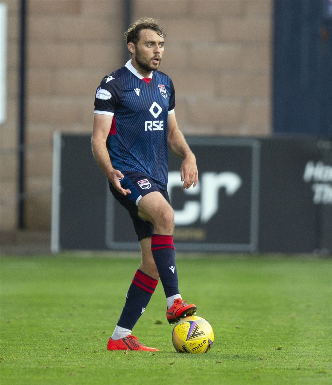 Picture - Ken Macpherson, Inverness. Ross County(2) v Kilmarnock(2). 12.08.20. Ross County's Connor Randall.