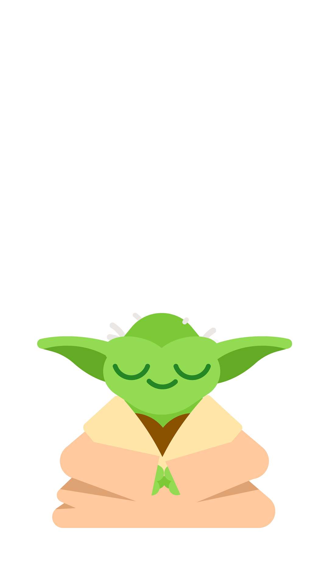 Connect with your breath as Yoda connects to the Force.