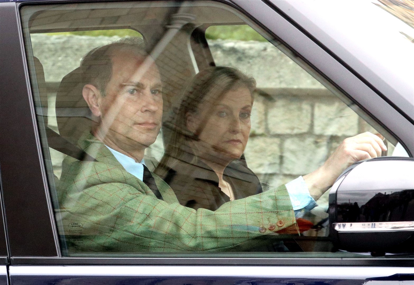 The Earl and Countess of Wessex arrived at Windsor Castle to see the Queen (Steve Parsons/AP