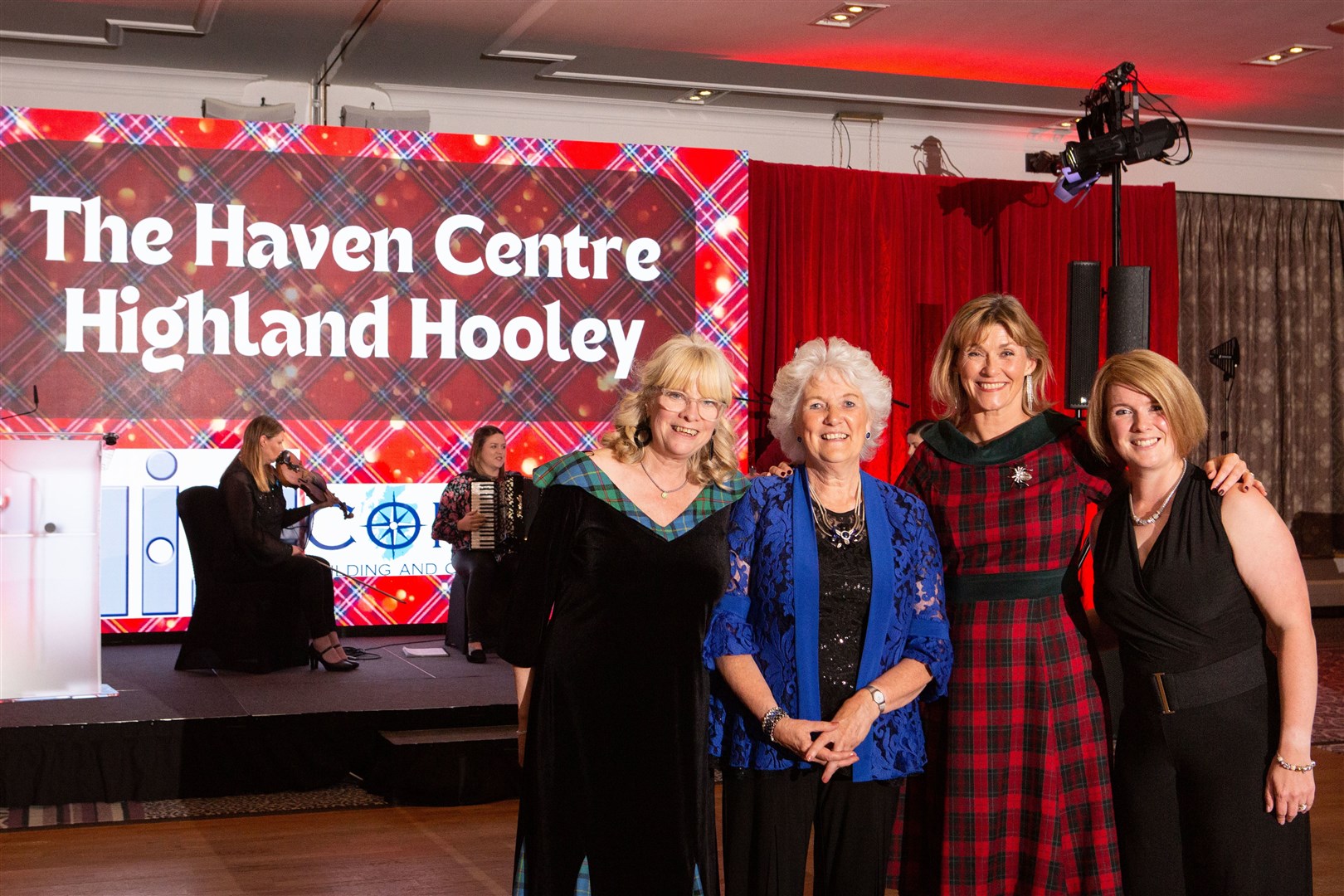 Rona Matheson, Elsie Normington, Nicky Marr and Kirstin Mackay.. Picture: Alison Gilbert.