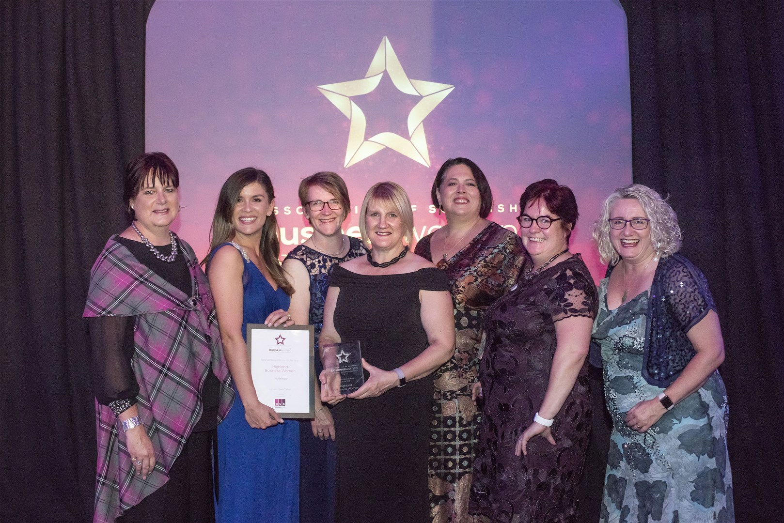 Award winners at this year's Association of Scottish Business Women (ASB) Awards in Edinburgh.