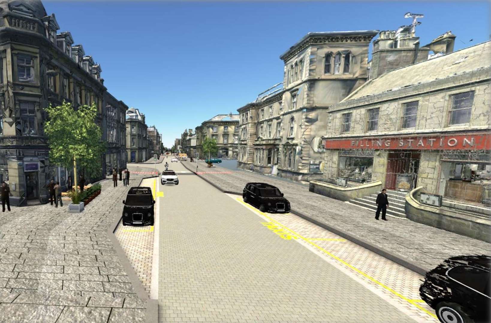 How Academy Street could look near Filling Station.