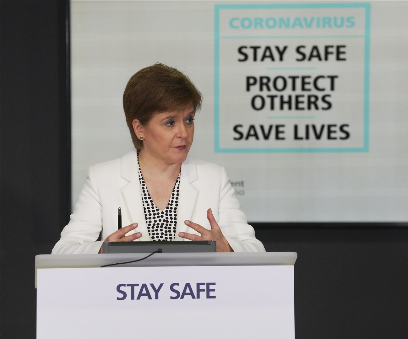 Nicola Sturgeon said the outbreak in Aberdeen proved the need to remain vigilant.