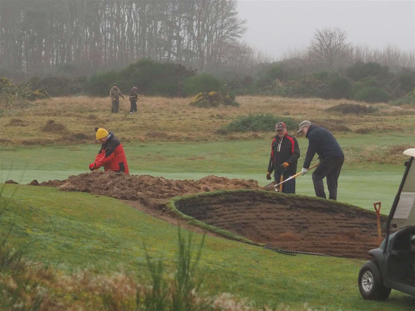 Modernisation of the course has involved moving bunkers to cope with changes in the ability of the average golfer. Photo: Alan Martin