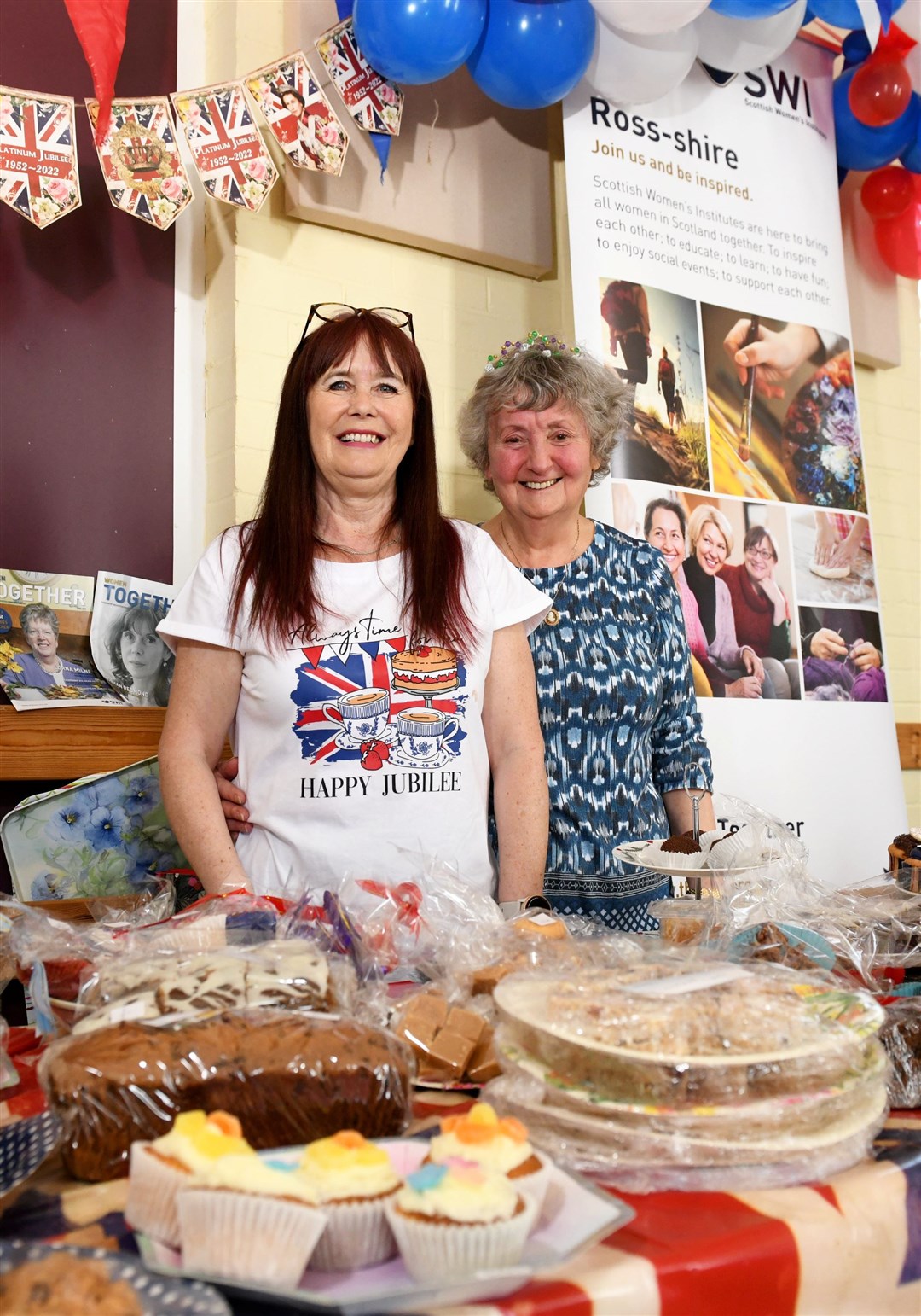 Queen's Jubilee Celebrations at North Kessock: Mo Bates and Miriam Morley, Scottish Women's Institutes.Picture: James Mackenzie.