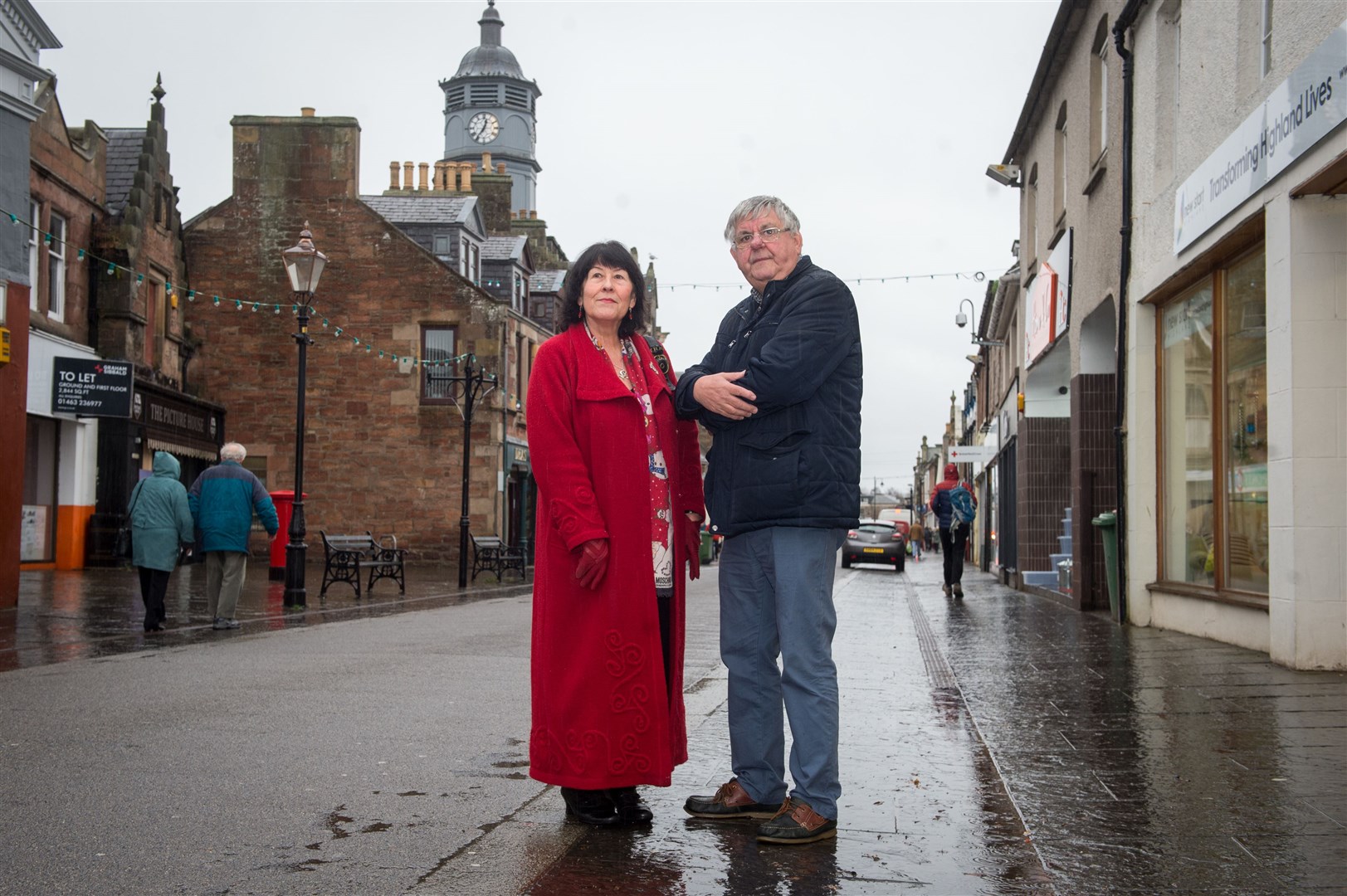 Councillors Margaret Paterson and Graham Mackenzie fear what could happen if new parking charges are introduced in Dingwall.