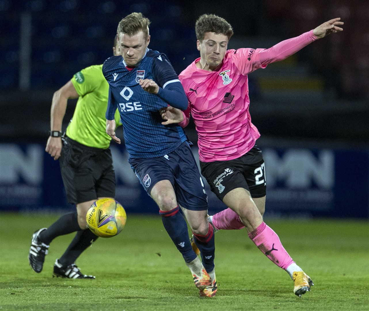 Billy Mckay in action for Ross County against Caley Thistle in the Scottish Cup last season. Picture: Ken Macpherson