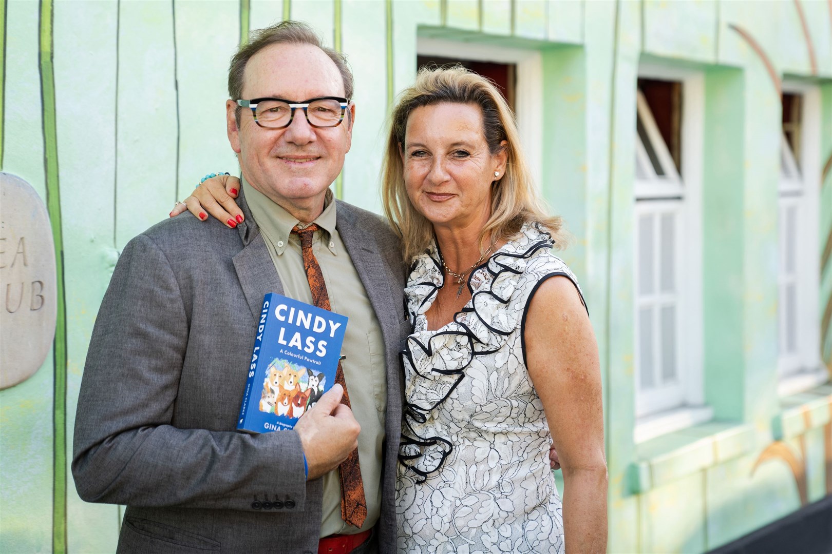 Kevin Spacey with Cindy Lass at the launch (James Gifford-Mead/PA)