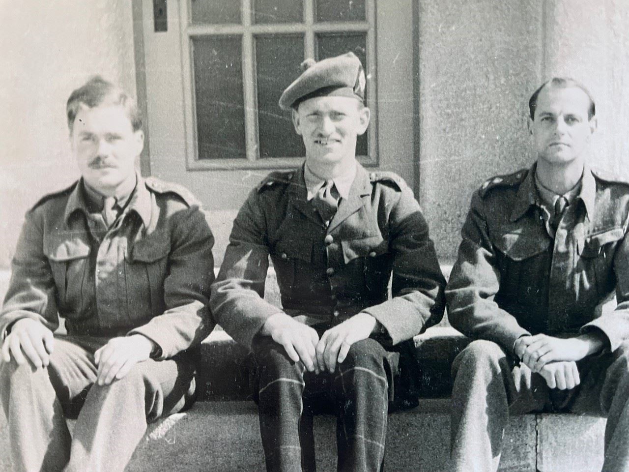 Major John Errington (left) during his time as a prisoner of war in 1942 (The Royal Scots/PA)