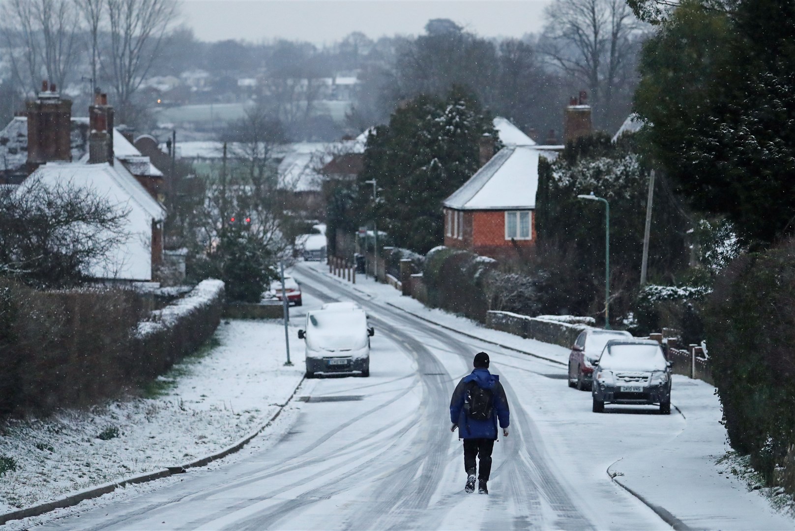 Snow in Great Chart, near Ashford in Kent (Gareth Fuller/PA)