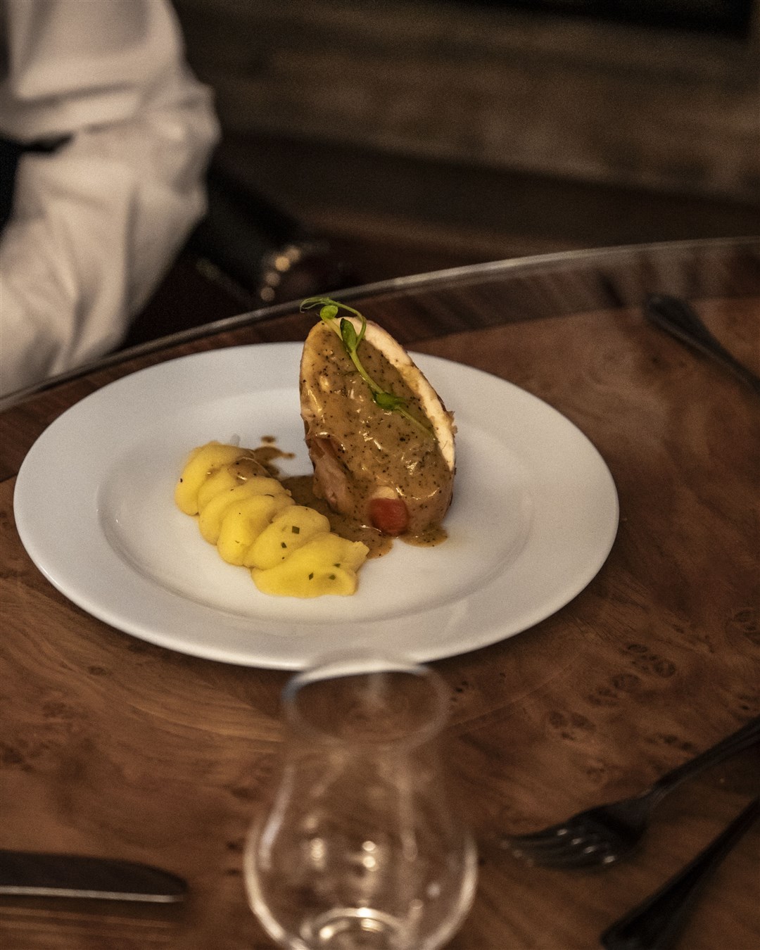 Chicken stuffed with haggis. Picture: Elliot Roberts Shooting