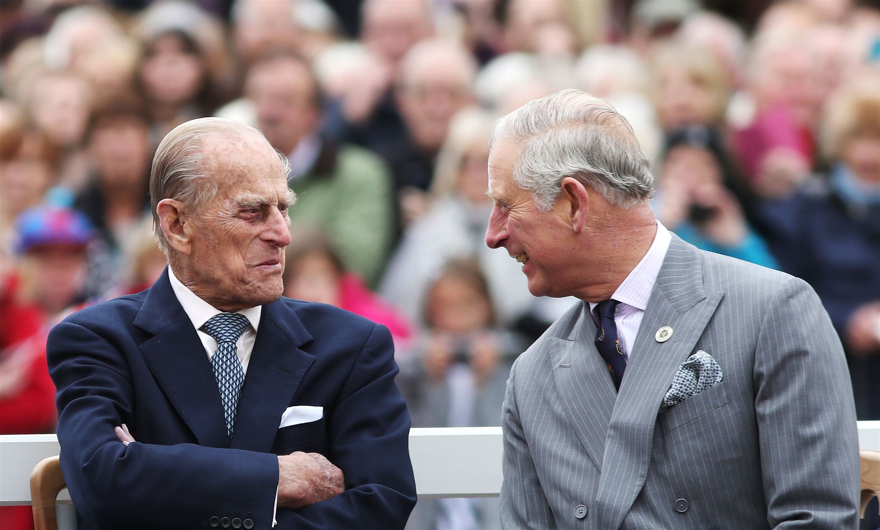 The Duke of Edinburgh and the Prince of Wales (Andrew Matthews/PA)