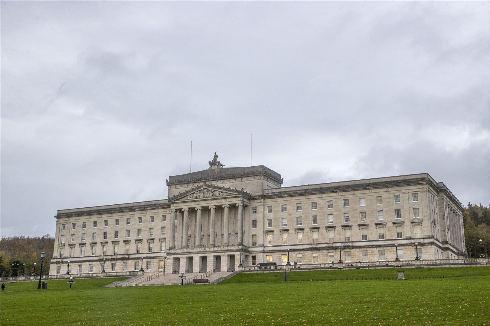 Powesharing at Stormont is currently in flux due to a DUP boycott in protest at the Northern Ireland Protocol (Liam McBurney/PA)