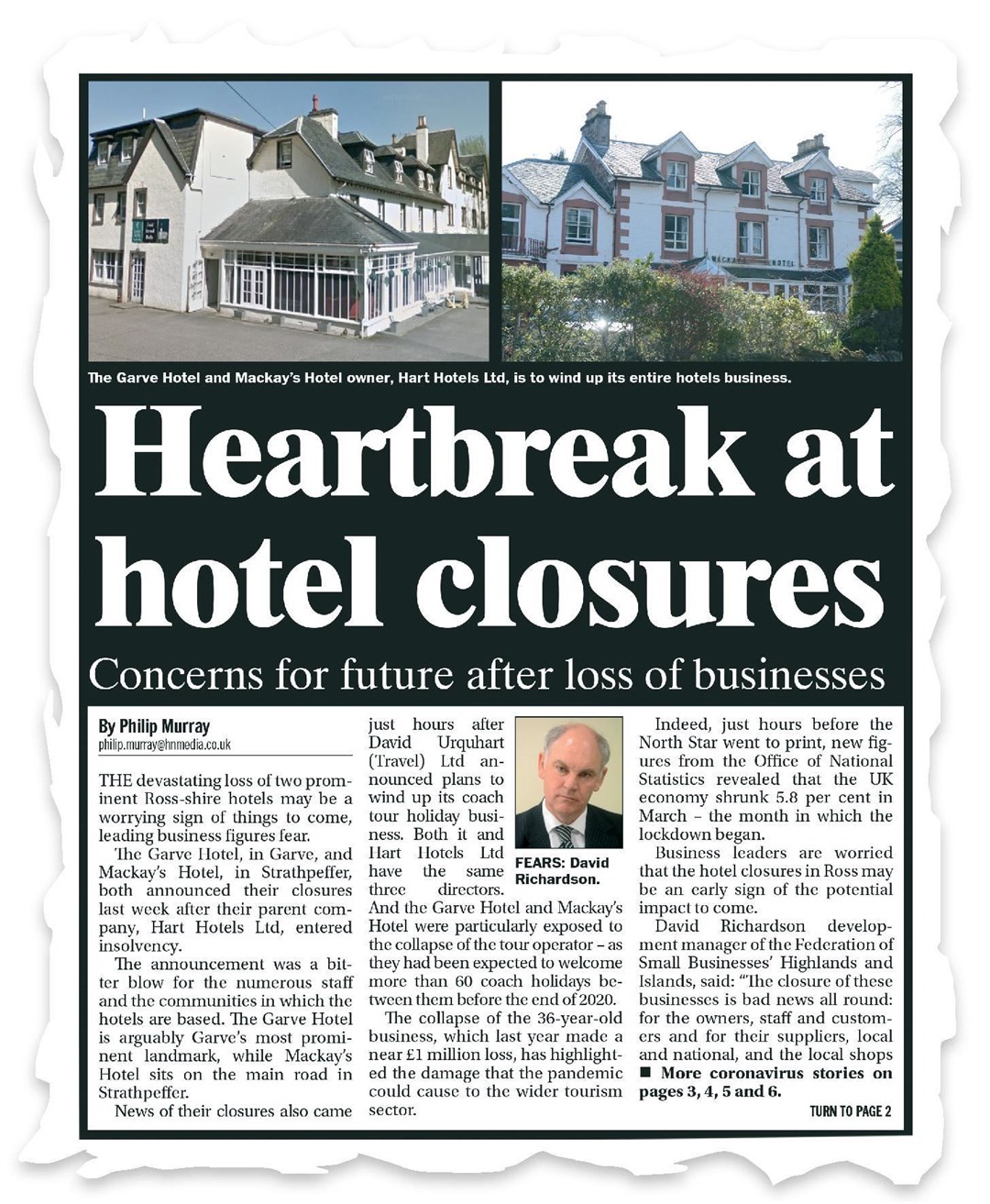 How we reported local hotel closures last year.
